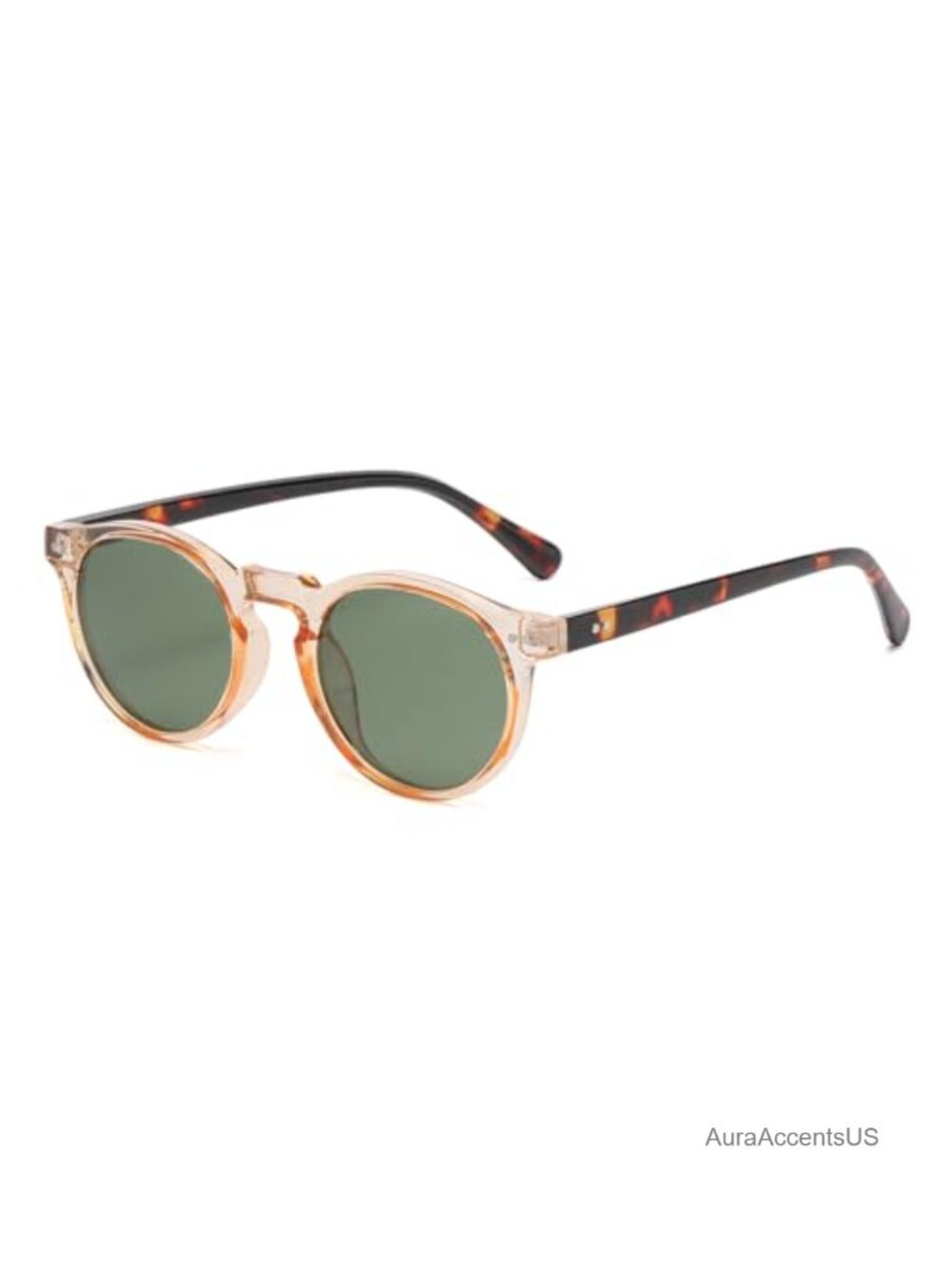 Polarized Round Sunglasses Retro Acetate Frame UV400 Unisex